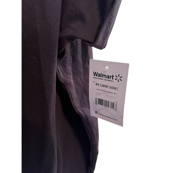 Coca-Cola Enjoy Graphic Tee Black Women's Size 4X Short Sleeve Gray Soda Tee - Picture 5 of 5